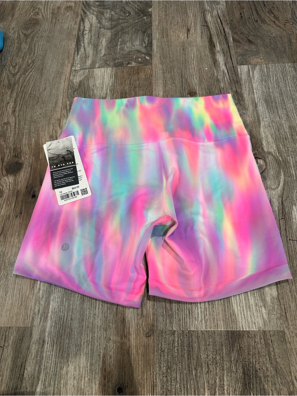 NEW with tags! Lululemon wunder train short Psychedelic Wash Multi sz 10 - Picture 5 of 6